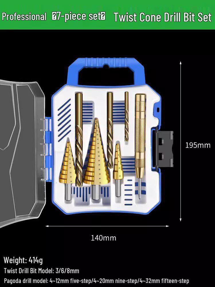 Cobalt Hole Opener for Serrated Alloy Step Drill Bit, Stainless Steel Multi-functional Hole Expander