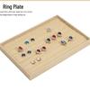 Jewelry Display Tray with Cross Ring Storage for Bracelets & Earrings