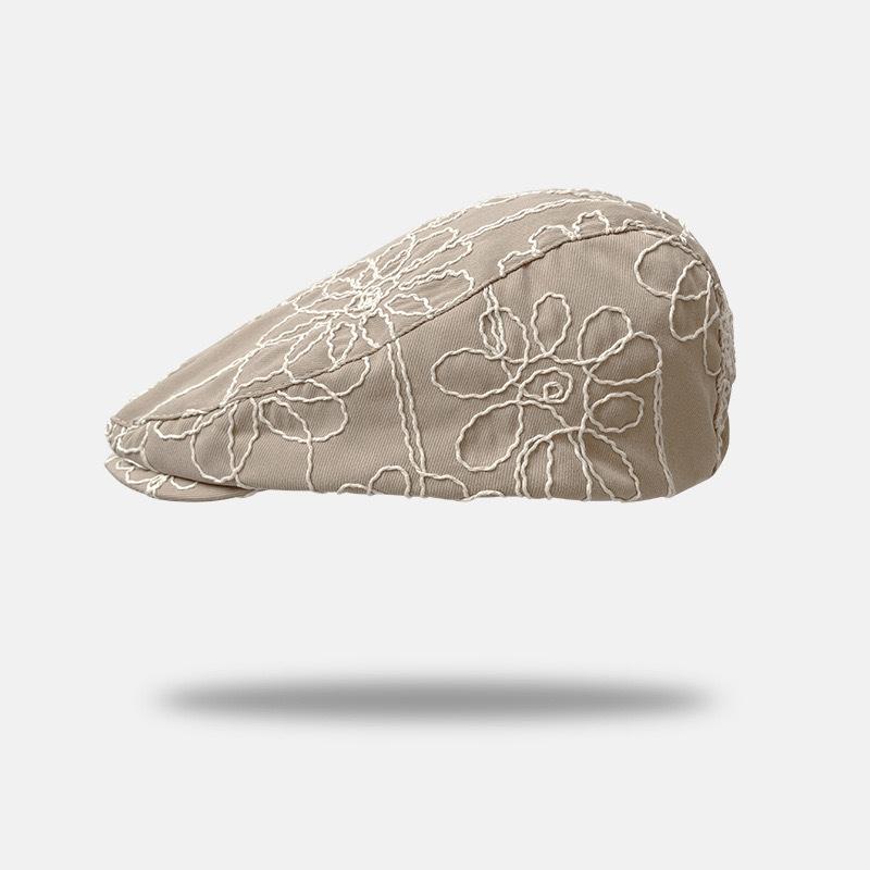

Spring Autumn British Style Retro Newsboy Hat For Women Men Versatile Japanese Style Simple Forward Hat Vintage Style Peaked Hat as the picture