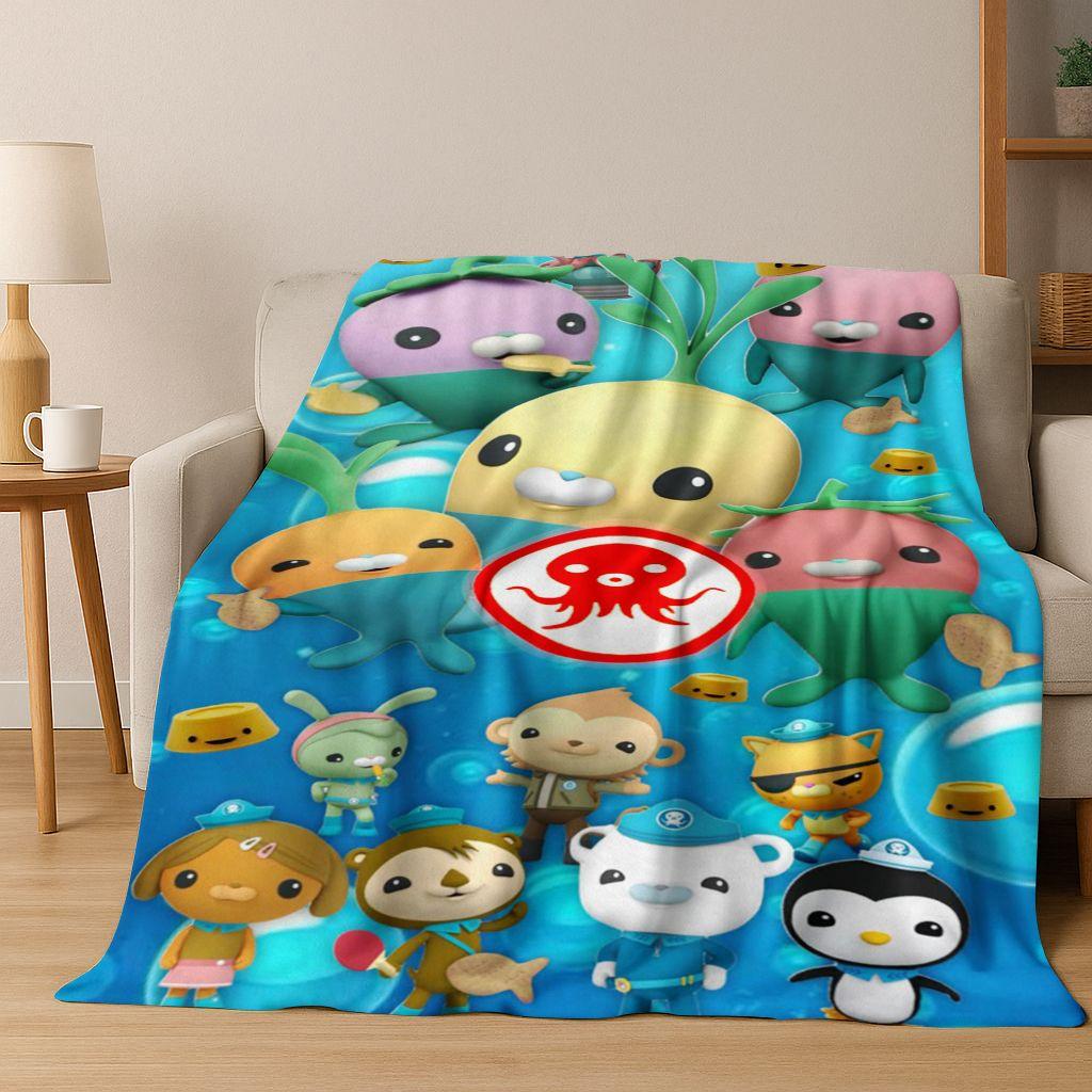 26 Stil Octonauts Barnacles Cartoon Flanell Decke, Warme und Gemütliche Weiche Überwurfdecke für Zuhause Schlafzimmer Bett Sofa Abdeckung Kinder Geschenk
