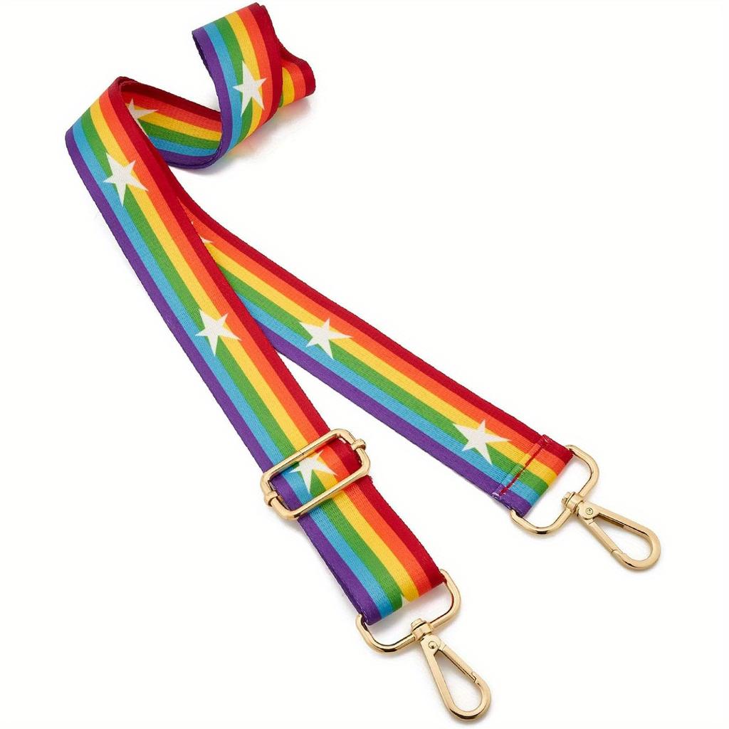 Curea pentru geantă de umăr, model cu dungi reglabile pentru femei, crossbody, bricolaj, îngroșare, modă, nailon, curea nouă pentru geantă