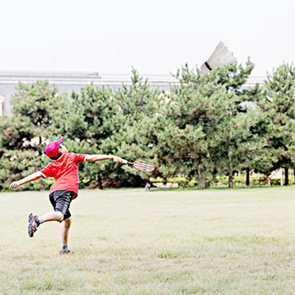 3 peças petecas de penas de ganso equipamento de treinamento para jogos de bola de badminton