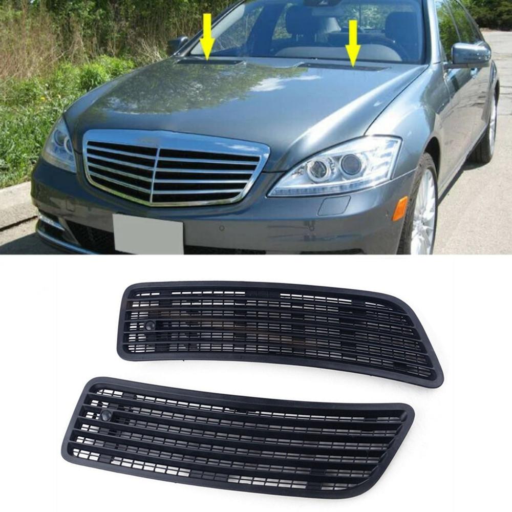 2Pcs Hood Air Vent Grille Cover For Mercedes Cl550 Cl600 S600 2007-13 S63 08-11