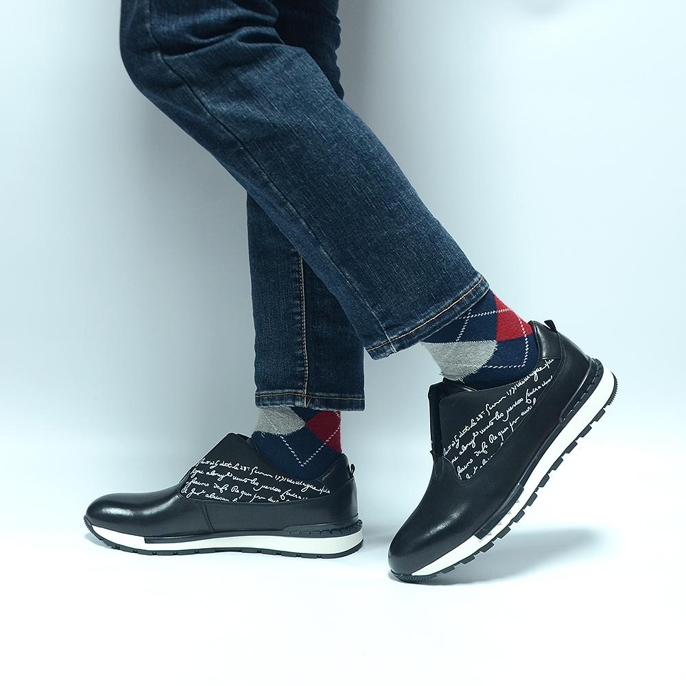 Classic Brand Design Men's Oxford Casual Sneakers Genuine Leather Lace-up Fashion Black Sport Shoes Man Chaussures Hommes