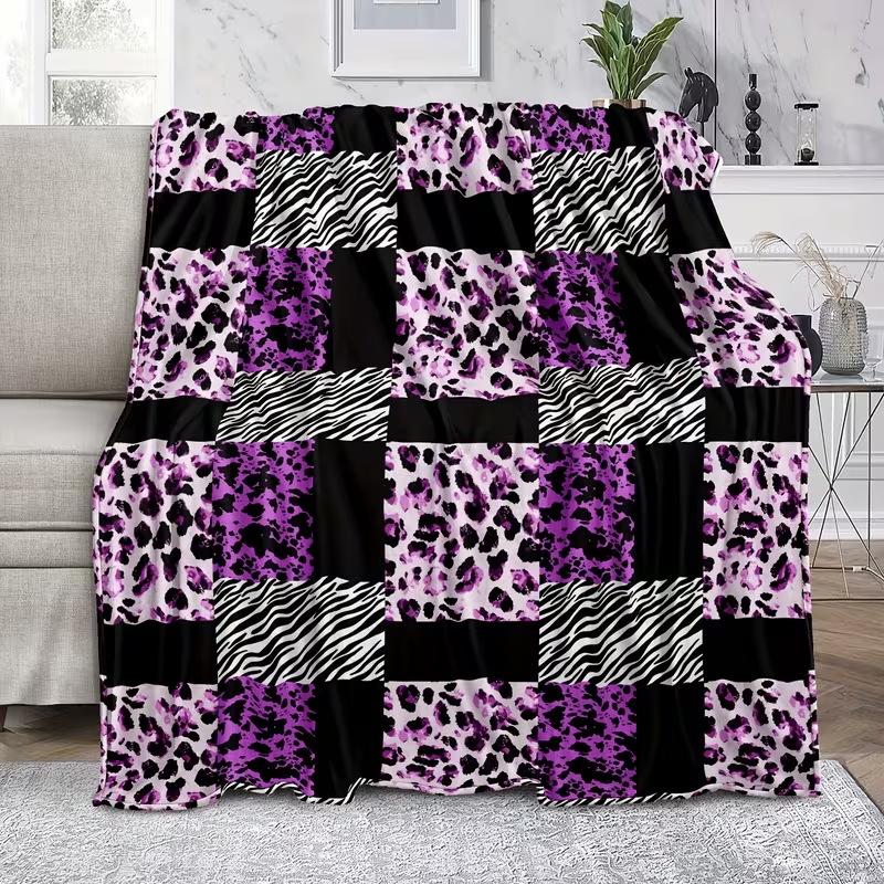 Thick Flannel Fleece Blanket, Soft Nap Throw Blanket & Pet Blanket