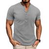 Camiseta Casual de Manga Corta para Hombre con Cuello Redondo Estilo Europeo y Americano Top Básico de Verano para Exteriores