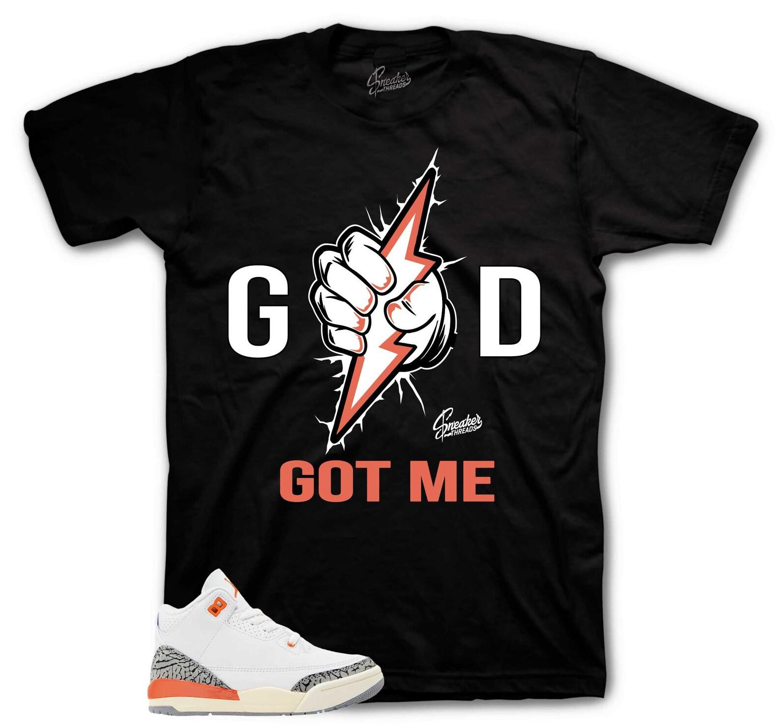 Sneaker Tees To Match Retro 3 Georgia Peach - God Got Me Shirt 4XL