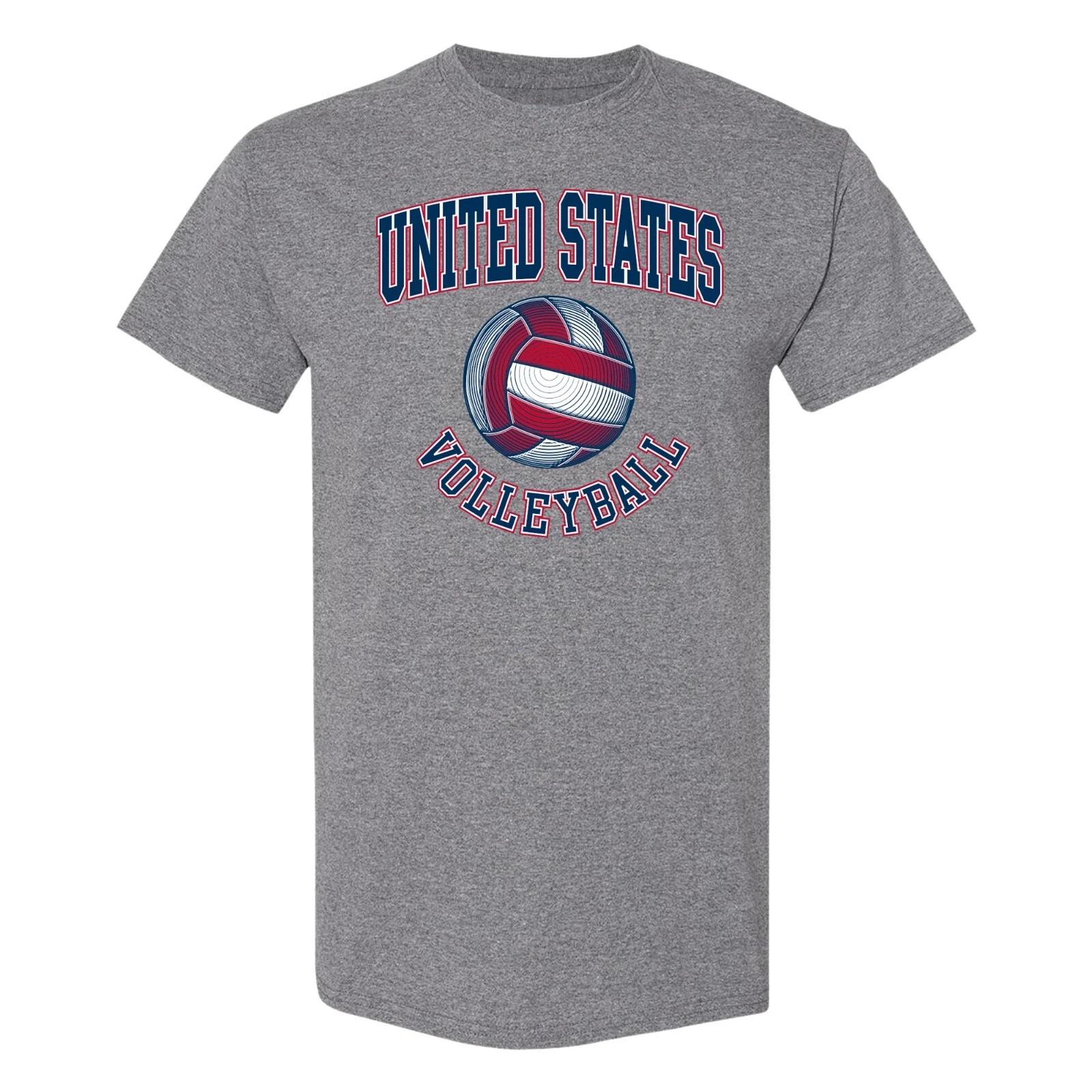 USA Volleyball T-Shirt - Graphtie Heather XL
