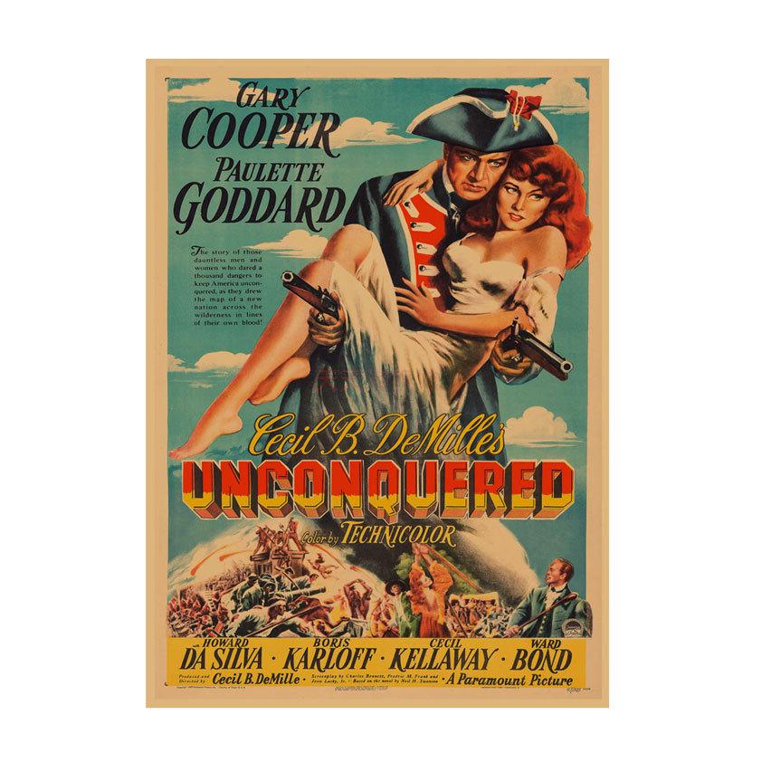 Retro Movie Illustration Poster for Bar, Cafe, or Dormitory Wall Decor