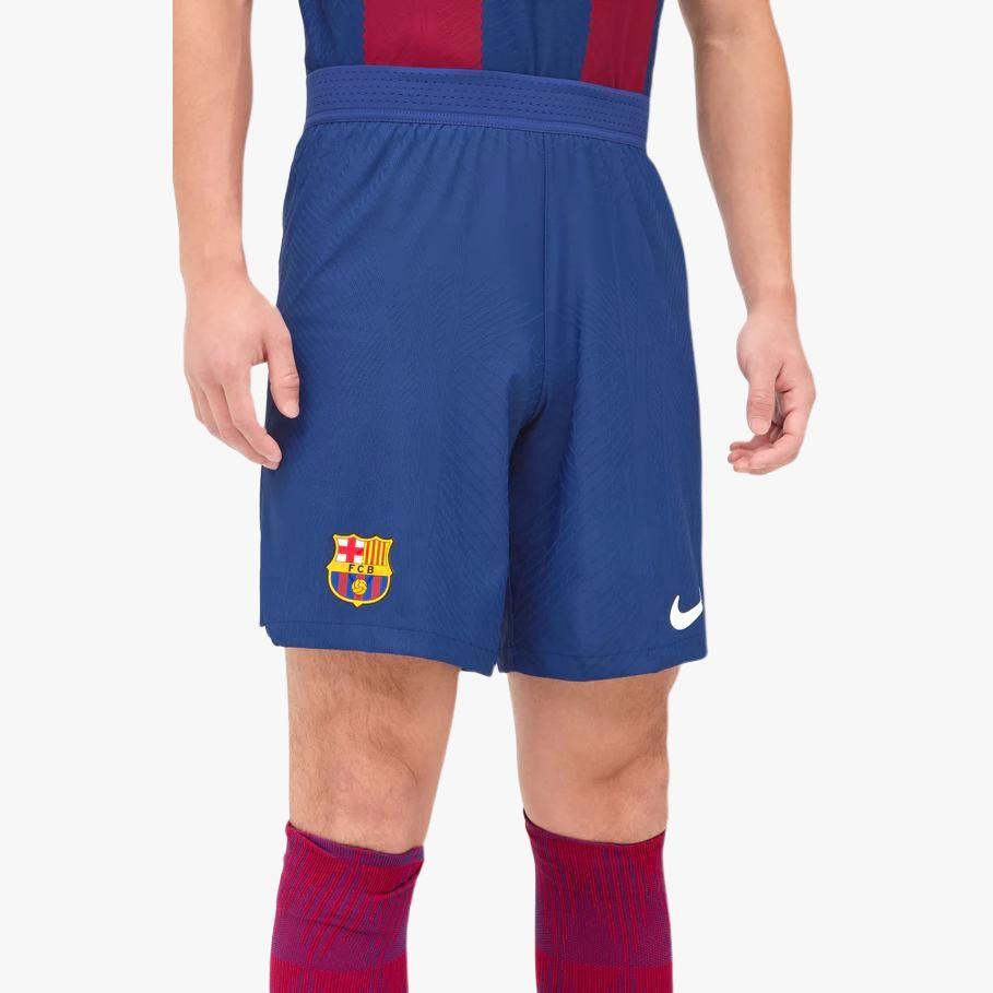 Nike Barcelona 23/24 Season Home Player Edition Logo Print Solid Color Elastic Shorts Men Shorts Blue DX2627-455