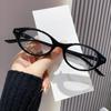 Yuanying Retro Leopardenmuster Ovale Brille - Unisex Koreanischer Stil Myopie-Brillengestelle