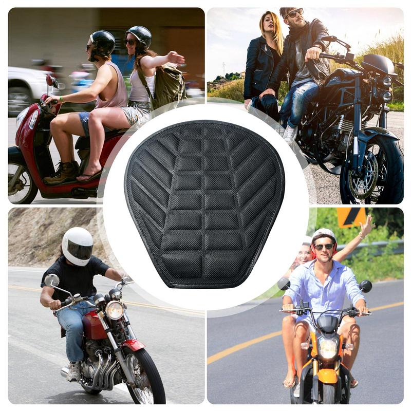 Motorcycle Seat Cushion Comfort Non-Slip Motorcycle Cushion With Shock Absorbing Passenger Seat Wear-Resistant PowerSports