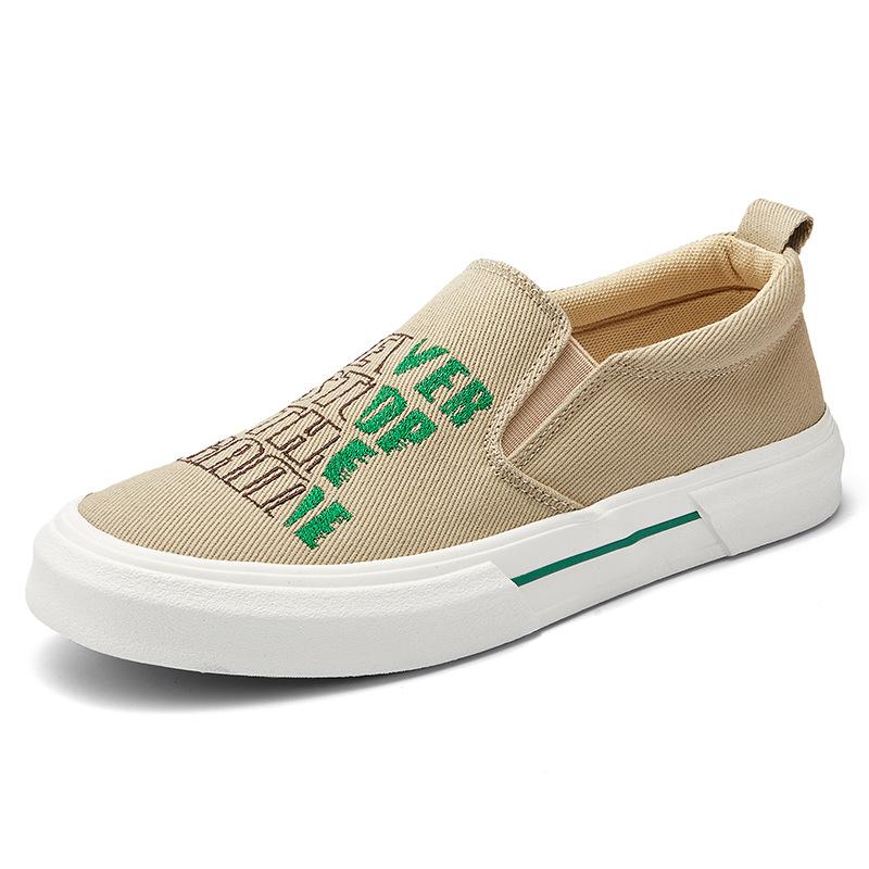 Shinbu Spring New Mens Shoes Korean Fashion Fashion and Casual Men's Cloth Shoes Flat Sole OnePin Shoes