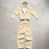 Zip-Up Hoodie and Sweatpants Set for Winter Casual Wear
