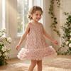 Children'S Vest Dress Autumn New Sequin Mesh Stylish Princess Dress Children'S Dress