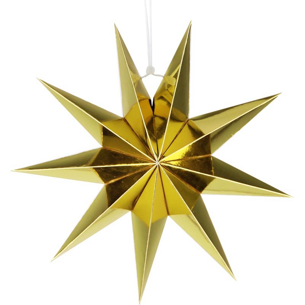 Props Xmas Tree Decoration Party Supplies Paper Star Lantern Christmas Decoration Hanging Ornaments