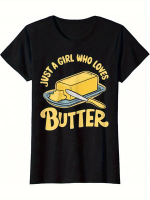 Top Pick Mens Funny Butter Lover TShirt  Just A Girl Who Loves Butter