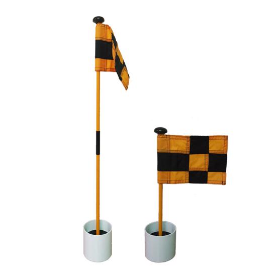 Golf Flagpole Detachable Multifunction Plastic Backyard Practice Golf Hole Pole Cup Flag Stick for Golf Lover