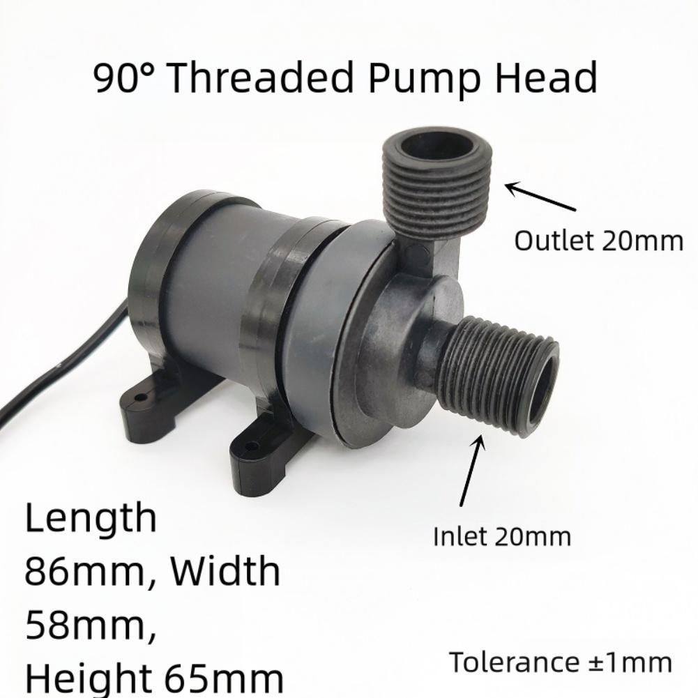 Water Pump 12v 90/180° Threaded Mini Centrifugal Submersible Pump For Shower Circulation For Water Weak Acid/base Solutions
