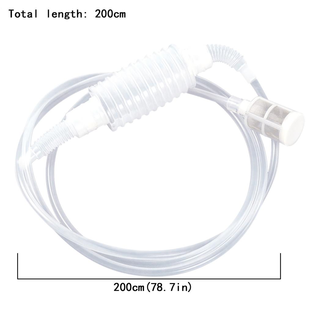 2M New Siphon Beer Hose Household Plastic Beer Wine Brewing Filter Hose Tool