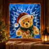 Holiday Party Decorations 2Pcs Christmas Window Stickers, Removable Waterproof PVC Decals, Peel And Stick Glass Mirror Decorative Stickers Decor,