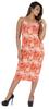 Inkmeso Womens Sexy Spaghetti Strap Dress Printed Bodycon Club Party Midi