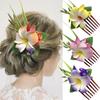 Elegant Side Clip Hair Clip Temperament Bohemian Style Hair Clip Fashion Plumeria Hair Comb  Beach