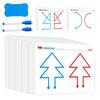 Jeu de Cartes d'Entraînement Cérébral 10 pièces Jeu de Cartes Mémoire d'Entraînement Cérébral Coordination Main-Cerveau Cartes Motricité Fine Gauche & Droite