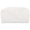 White Throw Blanket 130 x 150 cm Fleece