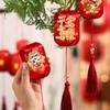 Horse Year Chinese Hanging Lanterns Handmade Glowing 2026 New Year Lanterns with Tassel Good Luck Luminous Small Lanterns