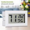 Digital LCD Hygrometer Indoor Thermometer Humidity Monitor for Home, Office, Greenhouse (White)