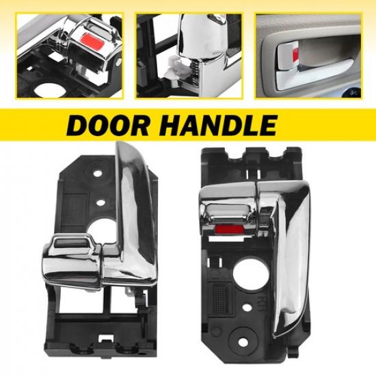 

Pair Front Interior Handle Rear Door Chrome For 2004-2009 KIA Spectra5 / Spectra