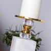 Marble Candle Holder Metallic Gold Candlestick Desktop Accessories Candelabrum Candle Stick Holder Wedding Decorations