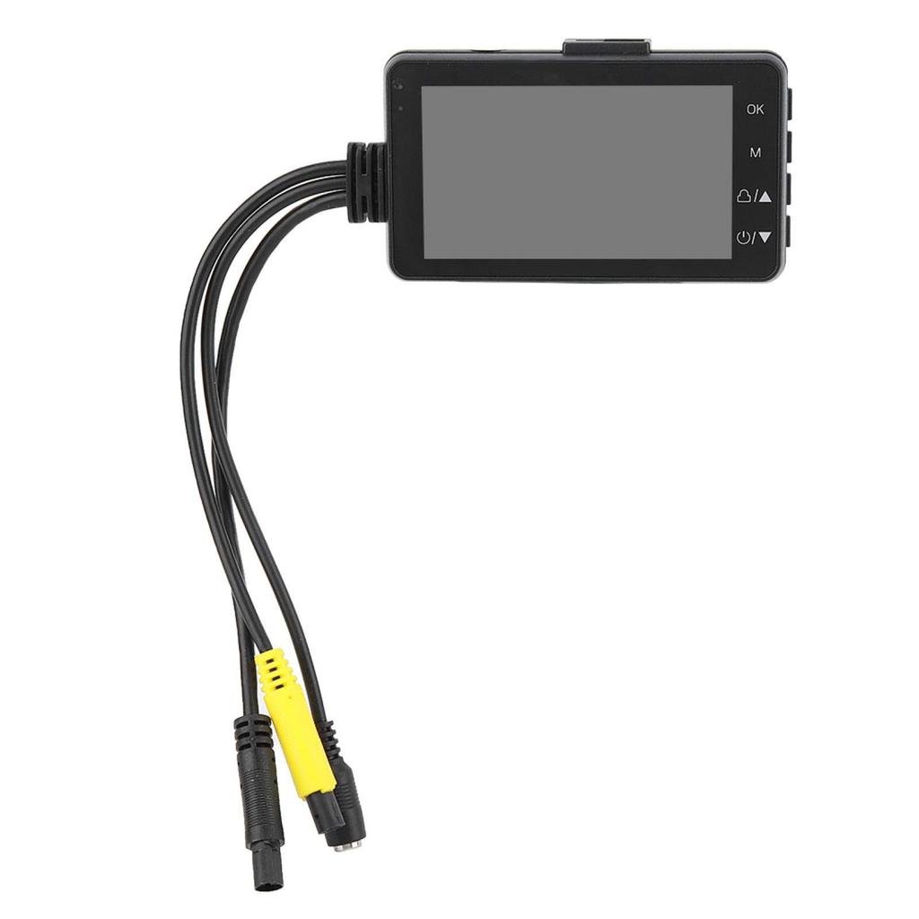 Motorcycle Drive Recorder, Driving Recorder, Dash Cam Reverse Camera, Loop Recording, ABS Material, Durable,