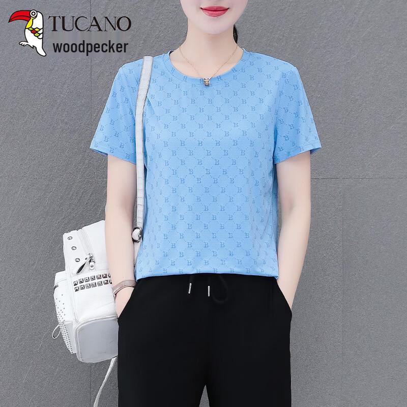 Woodpecker Women s Ice Silk Short Sleeve T-Shirt M