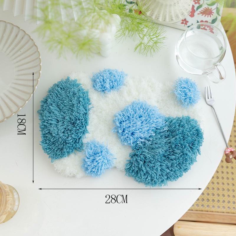Moss Coaster Rug Kit: Beginner-Friendly Mori Style Doormat Gift Set