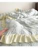 Spring/Summer Small Floral Lace Bedspread Set: 4-Piece, Skin-Friendly, Soft Imitation Cotton for Single Bed