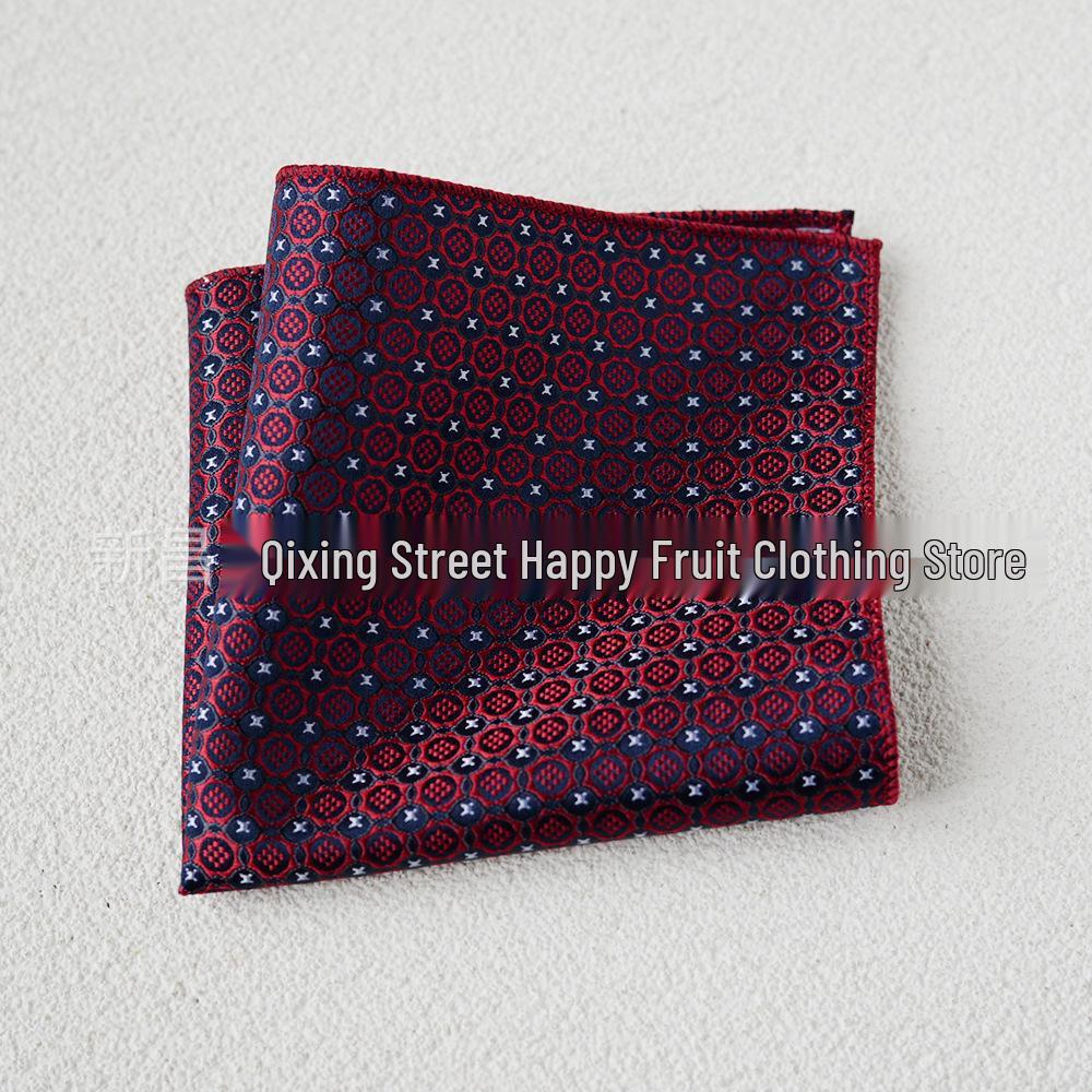 Britischer Retro-Blumen-Einstecktuch: Herren Business-Anzugtaschentuch im koreanischen Stil Formale Kleidung Accessoire