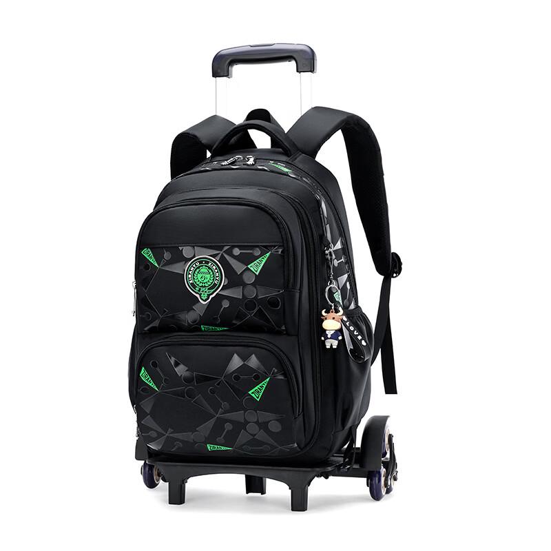 Lishen Large Capacity 6-Wheel Rolling School Backpack