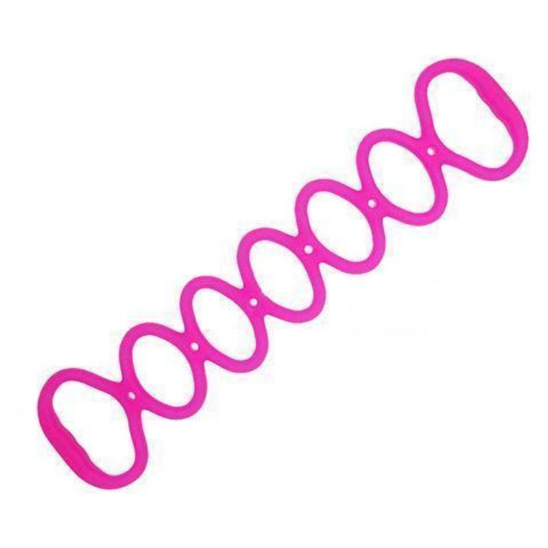 

Силиконовый семидырочный эспандер для тренировки мышечной силы, йоги, фитнеса, растяжки плеч, красоты спины и груди, эластичная гелевая лента Rose Red [bold not easy to break]]