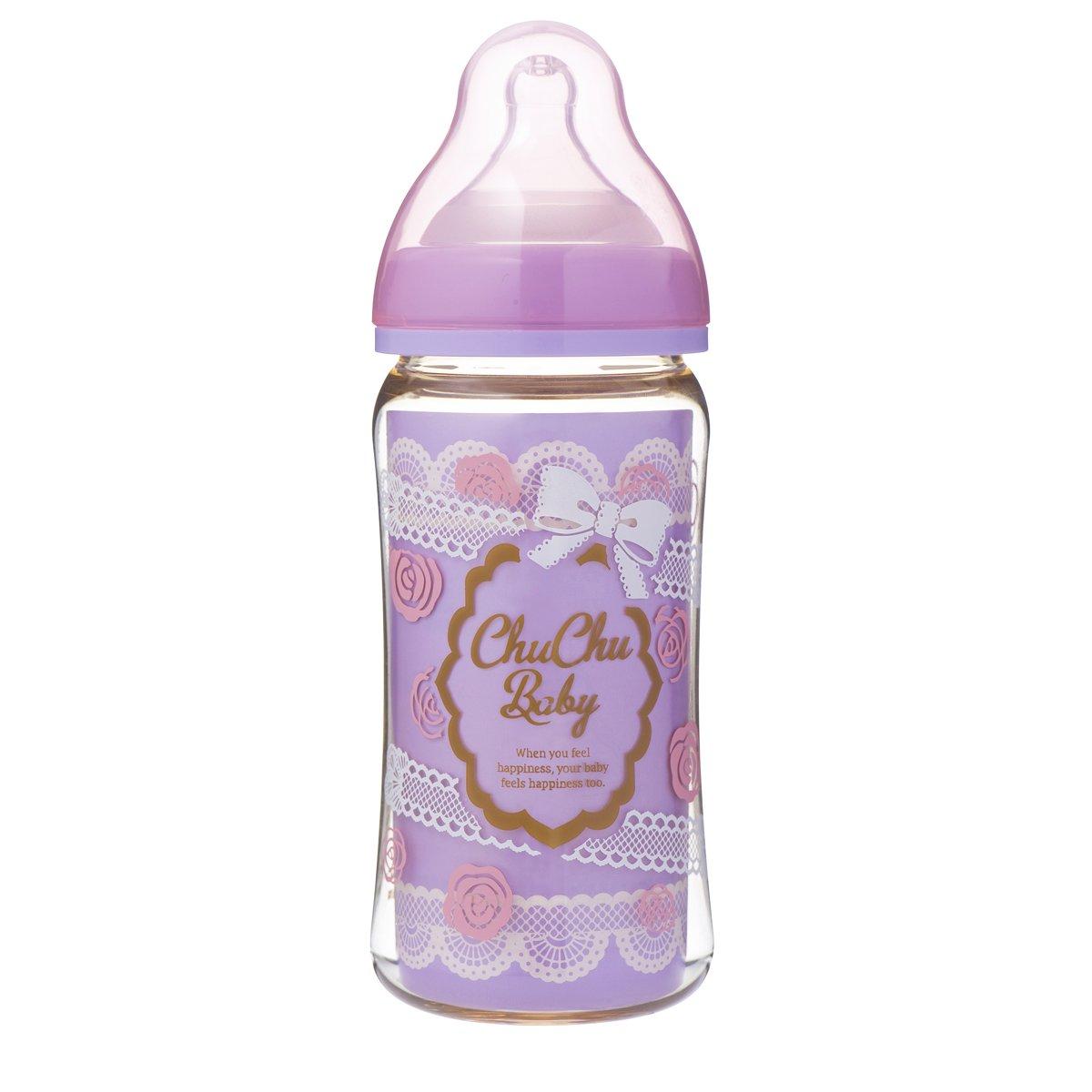 

Chuchu Baby Mamakawa Wide Mouth PPSU Baby Bottle, 240ml, Girl s