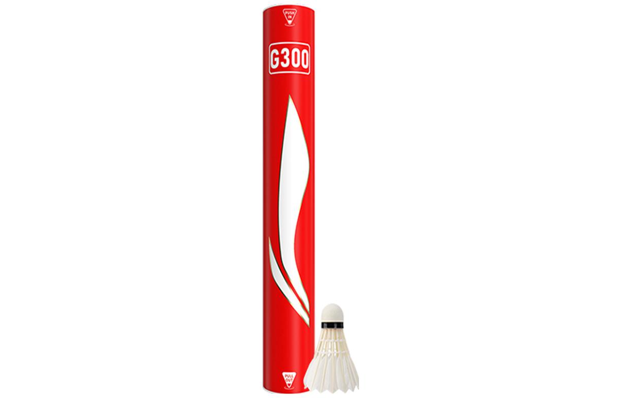 Li Ning G300 Goose Feather Shuttlecock 12 Pack Goose Feather Everyday Shuttlecocks AYQR012-9