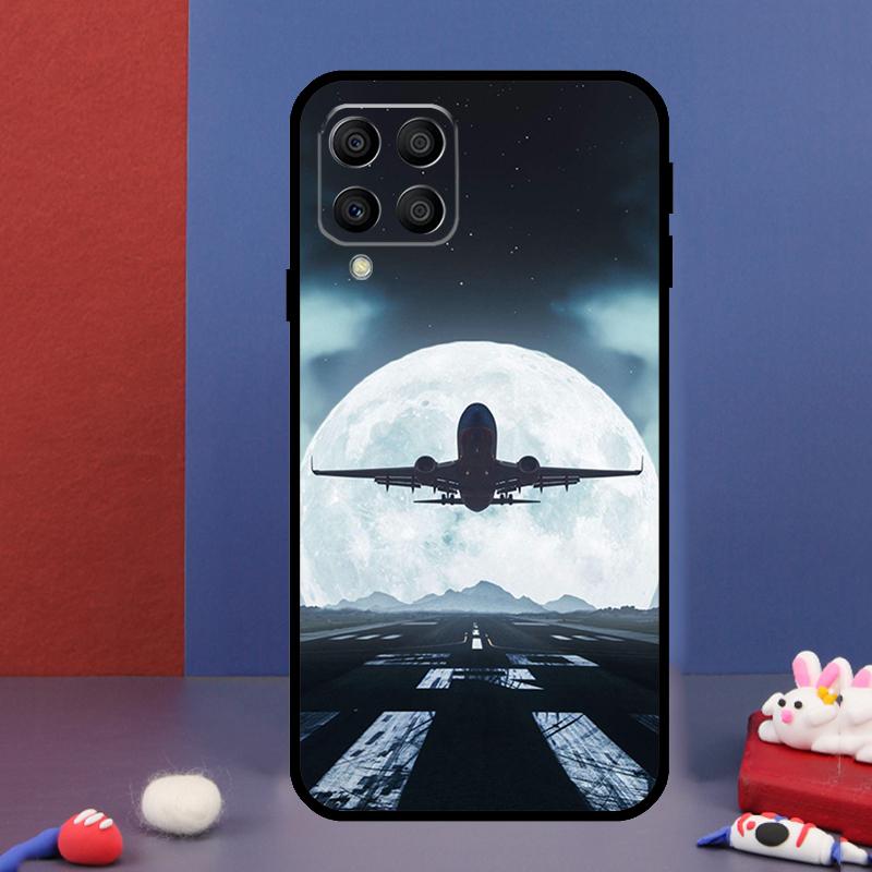 Aircraft Airplane Fly Travel For Samsung Galaxy M15 M55 M33 M13 M23 M53 M31 M51 M14 M34 M54 M20 M30s M52 M32 Phone Case