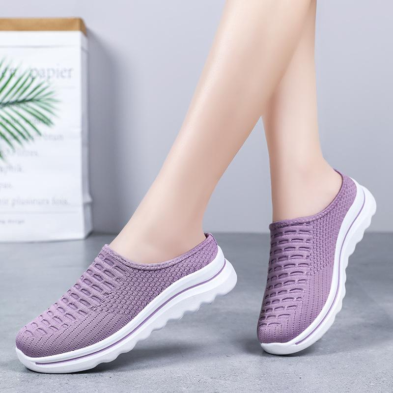 Slippers Women's Outer Wear Summer New Comfortable One-pedal Casual Shoes Women's Shoes Soft Soles Are Not Tired and Half Dragged