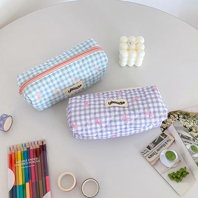 Ins Stil Einfache Schleife Floral Bedrucktes Federmäppchen Studenten Schreibwaren Aufbewahrungstasche Schreibwerkzeug Etui Make-up Tasche Schulsachen