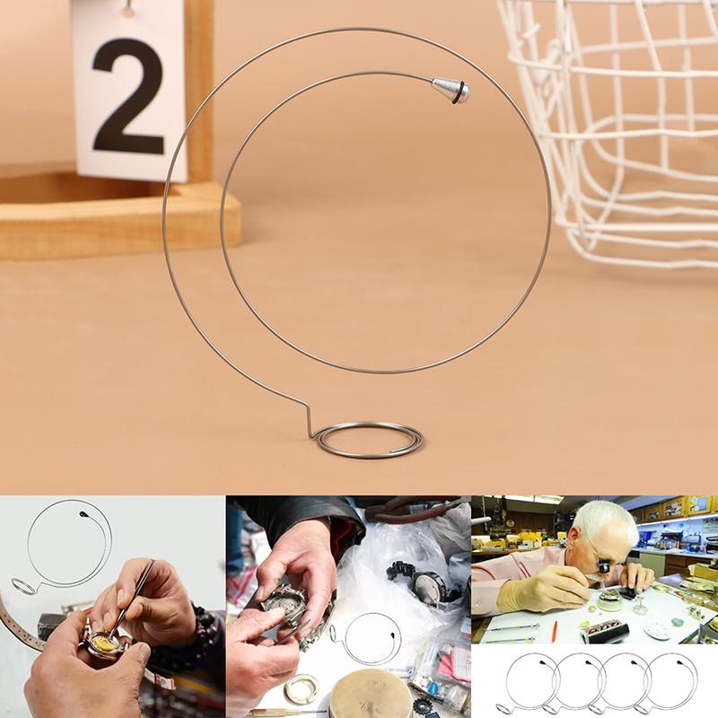 1Pc Stainless Steel Wire Eye Loupe Eyeglasses Holder Watch Repair Easy To Stuck Magnifier Eyepiece Steel Ring Accessories