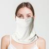 Maschera Viso Protettiva Solare in Pura Seta Comoda da Donna Copertura Integrale del Viso Collo Scaldacollo Con Elastici per le Orecchie Protezione Solare Estiva per il Viso