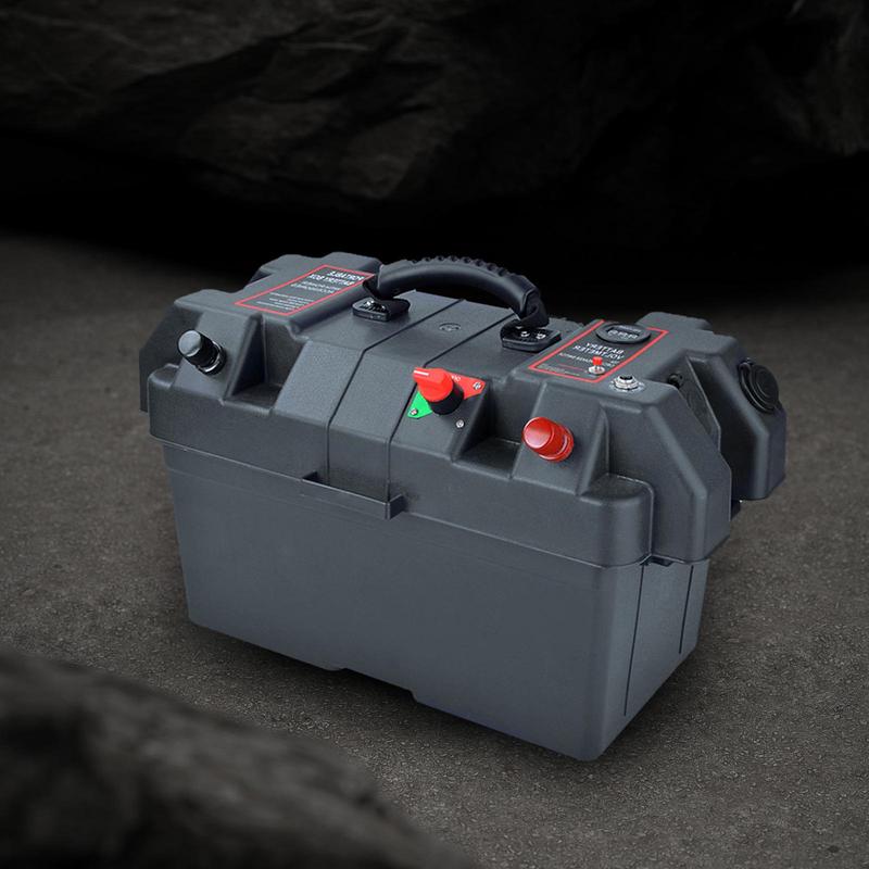 Outdoor Battery Tray Cases Waterproof Battery Box for Camping SUV Truck