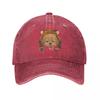 Poodle Dog Wearing Tiger Hat Baseball Cap Military Cap Man Wild Ball Hat Baseball Cap For Men WomenS