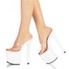 26Cm Hate the sky high heels super high thin heels Hate the sky high waterproof table sandals summer integrated heel slippers